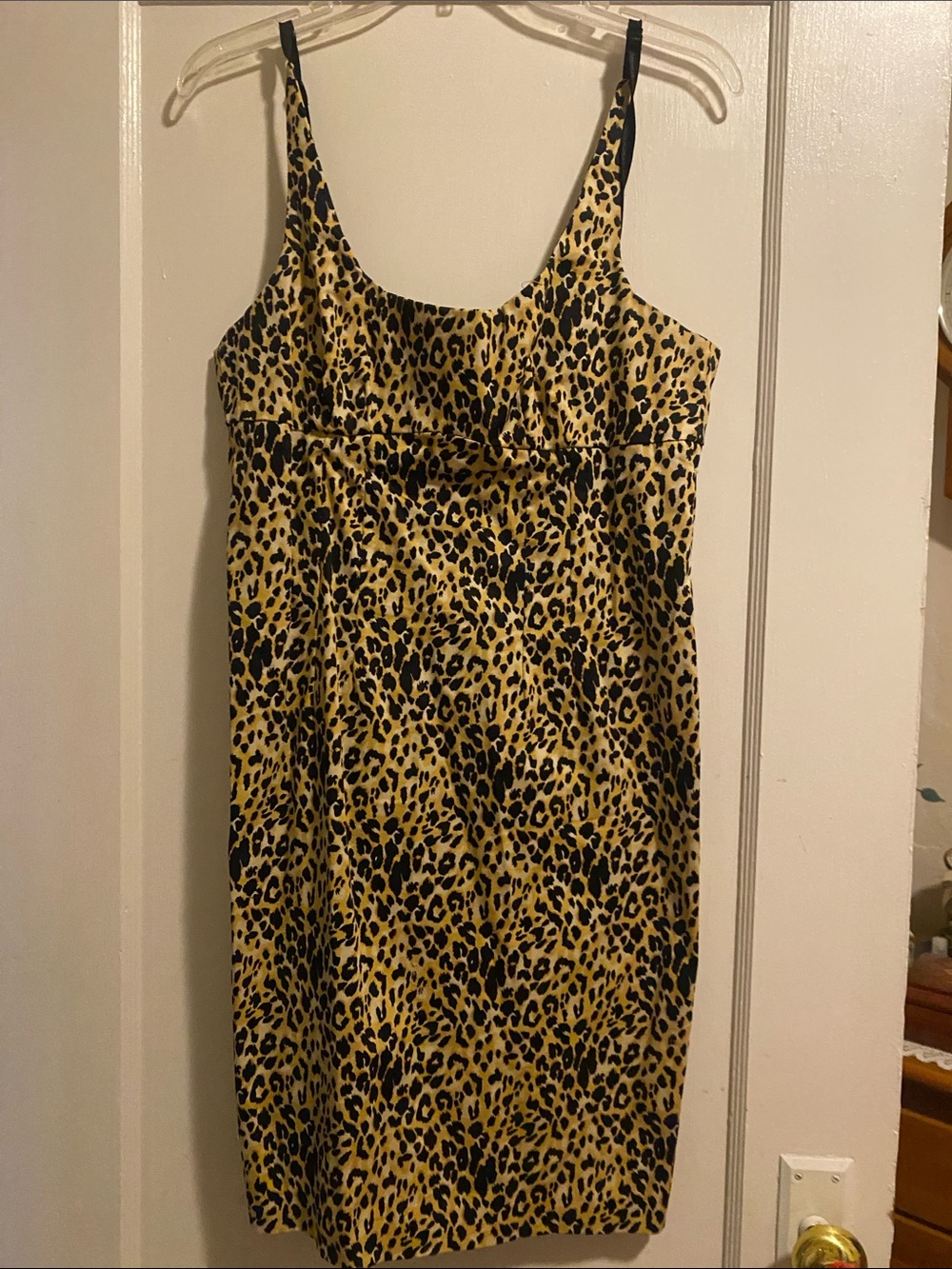 & Other Stories Leopard-Print Slip Midi Dress in Yellow and Black